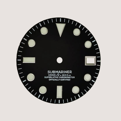 SUB Dial Mod Matte Dial BGW9 C3 Lume NH35NH36 Movement 28.5mm