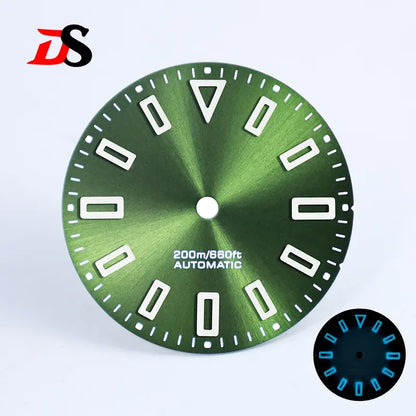 Sunburst 28.5mm Dial Hollow Index BGW9 Lume for NH35/ETA2824/MIYOTA 9015 Movement No Date