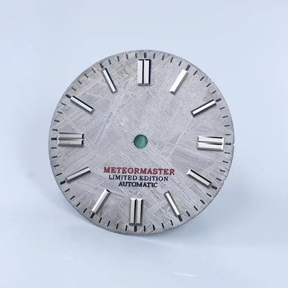 No Lume Natural Grey Meteorite Dial NH35NH36 28.5mm
