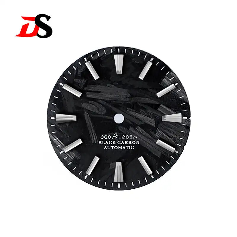 Black 28.5mm Carbon Fiber Dial No Date Series NH35 ETA2824 SW200 MIYOTA 9015 9039 Movement