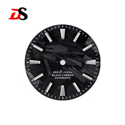 Black 28.5mm Carbon Fiber Dial No Date Series NH35 ETA2824 SW200 MIYOTA 9015 9039 Movement