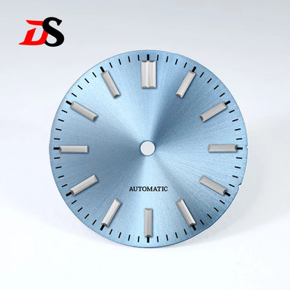 Sunburst Matte Black No Date Dial for NH38 NH35 28.5mm No lume