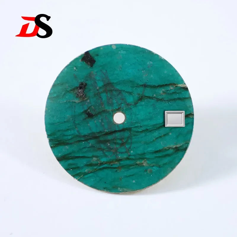 Green Labradorite Natural Dia l28.5mm No Date NH38NH35 Movement Stone Dial