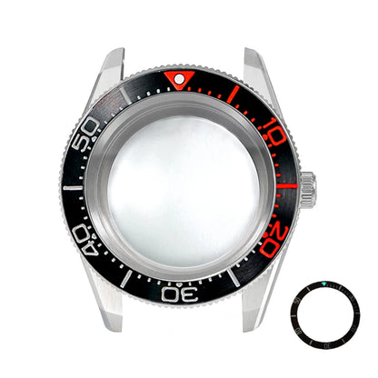 38mm CTZ Case with Bezel 38x30.6mm One-way Rotating Sapphire Crystal AR NH35 for 28.5mm NH34 120 Clicks
