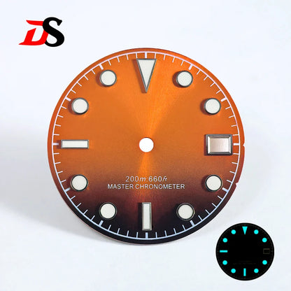 Retro Black 28.5mm Dial Matte Gray Tu-dor NH35 Movement 3 O'clock Date Window NH38