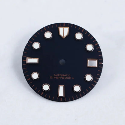 Sunburst 28.5mm Matte Dial Blue Lume for NH35/NH36 Movement
