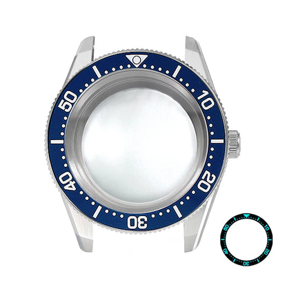 38mm CTZ Case with Bezel 38x30.6mm One-way Rotating Sapphire Crystal AR NH35 for 28.5mm NH34 120 Clicks