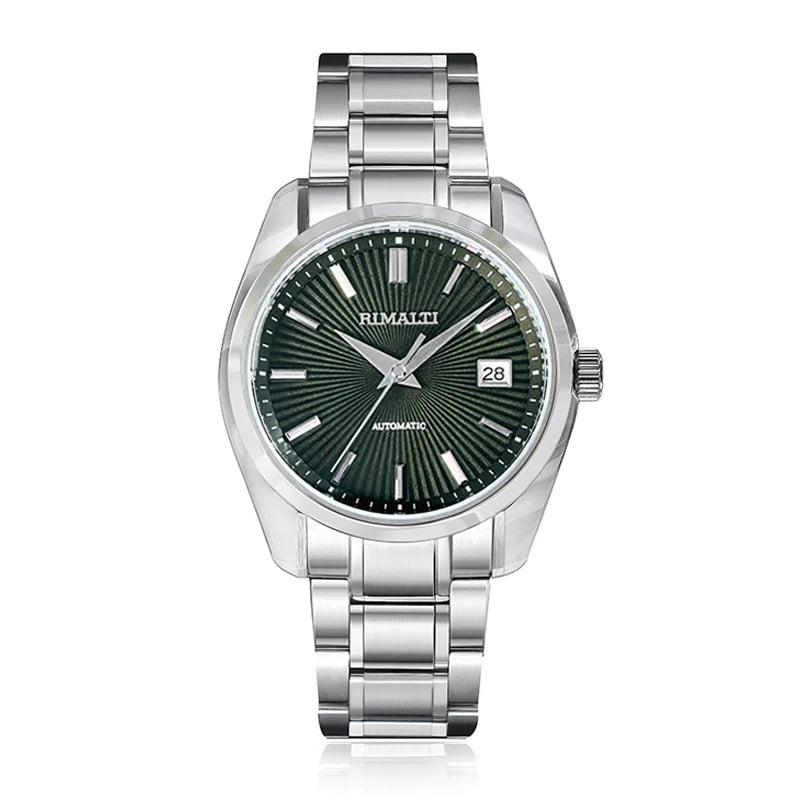 RIMALTI 40mm44gs Case Sapphire Crystal High-quality Mechanical Men's Watch GMT NH35NH34 Suitable for 32.5mm Dial