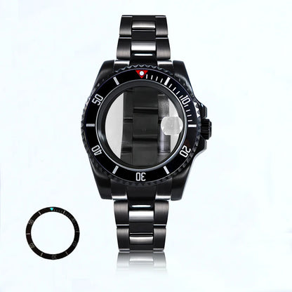 Black 40.5mm Case Oyster Bracelet 20ATM Suitable for NH34NH35/36/38ETA2824 Movement