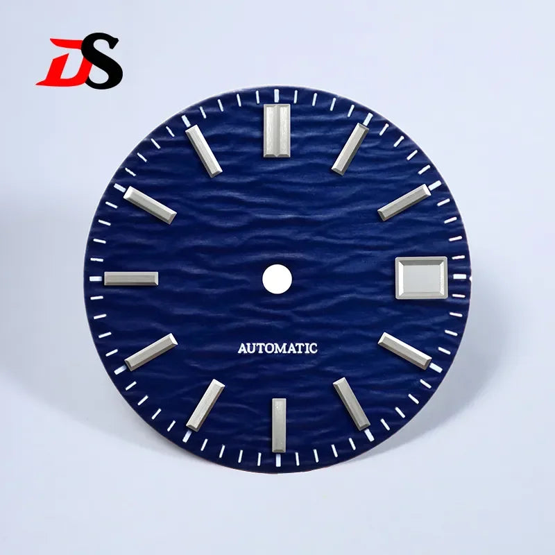 28.5mm Wave Dial Gradient No Lume for NH35/NH38 Movement 3 O'clock Date/no Date