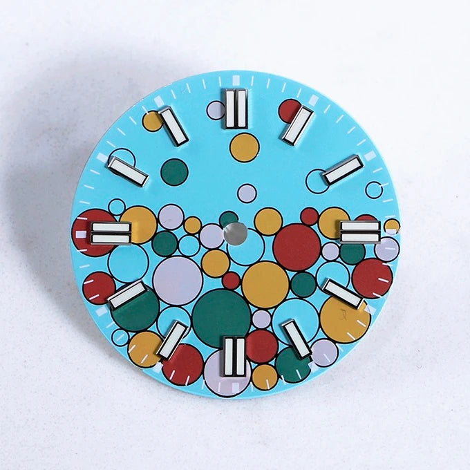 28.5mm Dial Colored Bubbles Matte Dial BGW9 Lume NH35 Movement