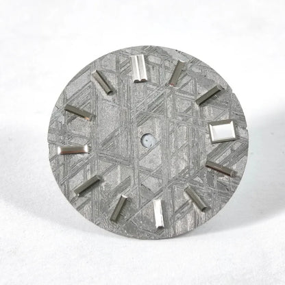 28.5mm Natural Grey Meteorite Dial No Lume NH35NH36 Movement No Tick Mark