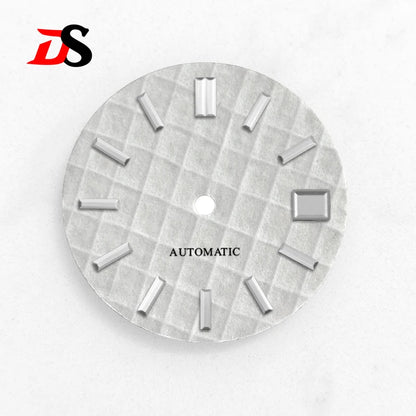 28.5mm Dial Texture Watch Faces No Lume Modified for Nh36 Nh35 Movement