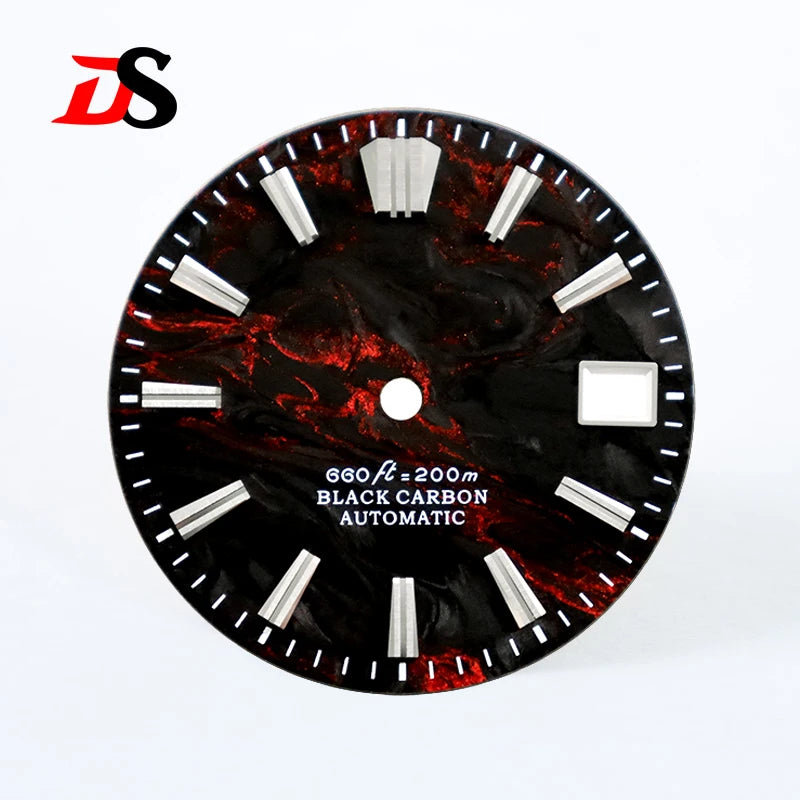 Lava Carbon Fiber No Lume GS MOD Fit NH35 NH38 Movement 28.5mm