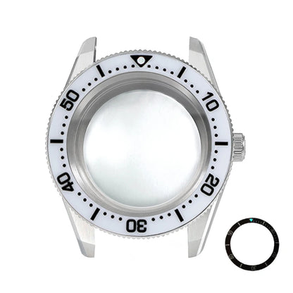 38mm CTZ Case with Bezel 38x30.6mm One-way Rotating Sapphire Crystal AR NH35 for 28.5mm NH34 120 Clicks