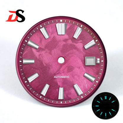 Shunbun Dial Sakura Pink 32.5MM/33.5mm NH35 Blue Lume Fit 44GS Case and 40MM GS Case