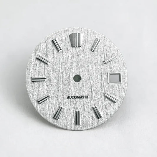 No tick mark 28.5mm Birch Dial GS MOD Blue Lume NH35 movement No Lume