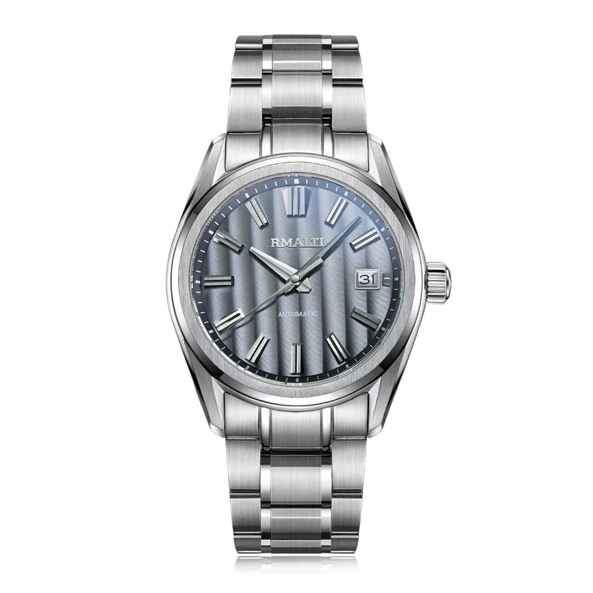 Bamboo Texture Men's Automatic Mechanical Business Watch Sapphire 10bar Japanese Sports NH35 Movement