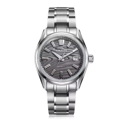 Birch Texture Men's Watch Automatic Mechanical Business Watch Luxury Sapphire High-quality NH35 Movement Waterproof