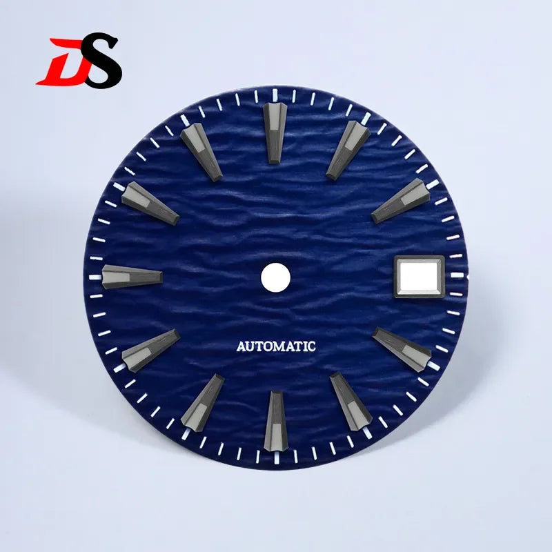 28.5mm Gradient Wave Pattern Dial Blue Lume for NH35/NH38 Movement