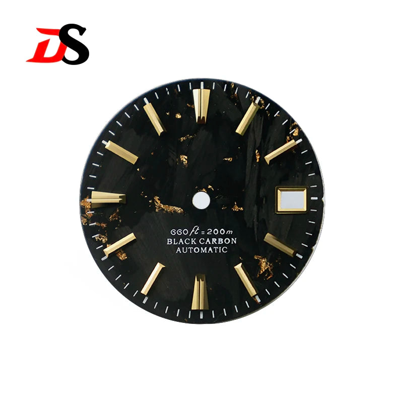 28.5mm Carbon Fiber Dial CTZ Index Custom Logo NH34 NH35 Movement No Lume