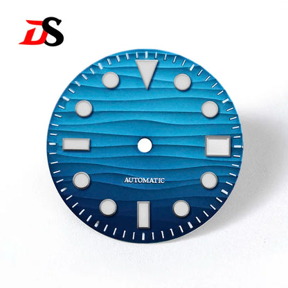 28.5mm Sea Wave Dial YM BGW9 C3 Lume Date NH35 NH34 Movement