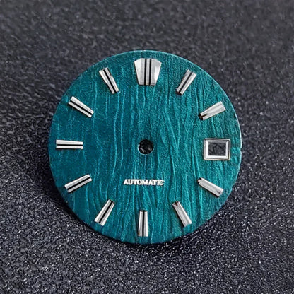 No tick mark 28.5mm Birch Dial GS MOD Blue Lume NH35 movement No Lume