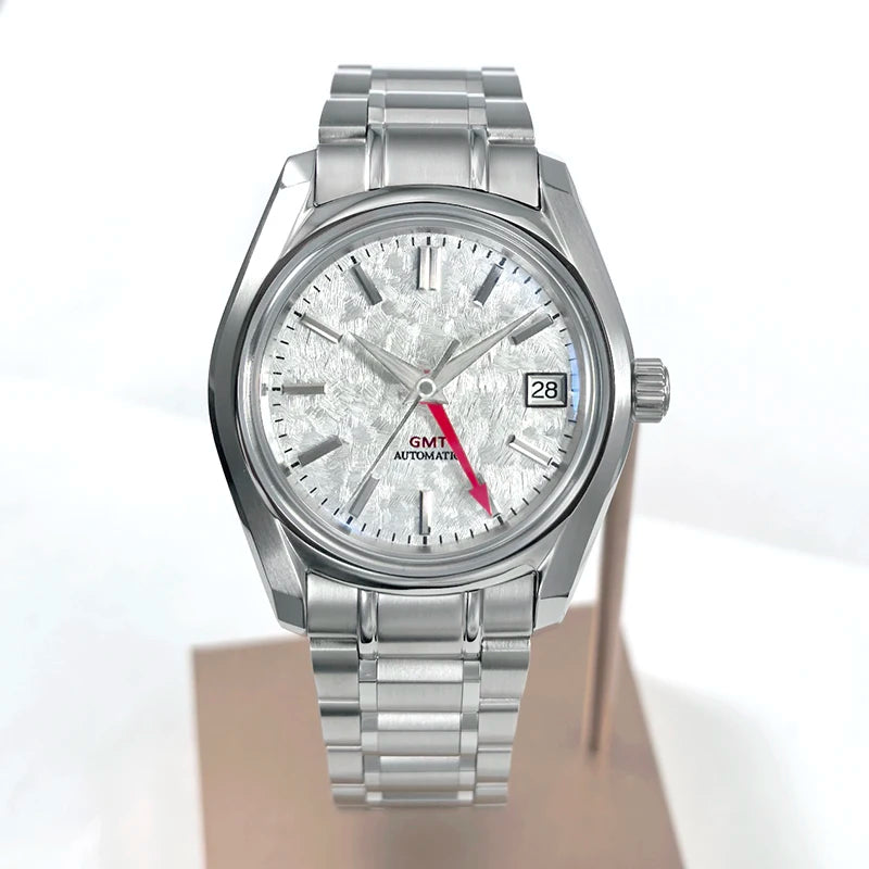 62GS 38mm Yunhai Sakura Man Ladies Watch Stainless Steel Glass AR Coating High Quality Automatic NH34GMT Movement