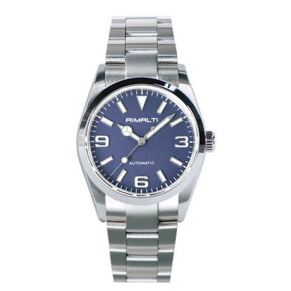 RIMALTI Man Luxury Watch 36mm Blue Lume Fashion Classic Casual Watch Unisex Automatic Mechanical Movement 10Bar