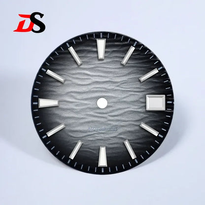 Gradient NH35 Dial 28.5mm Wave Pattern Dial Blue Lume for NH35/NH38 Movement