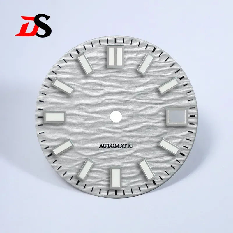 28.5mm Gradient Wave Dial Blue Lume for NH35/NH38 Movement