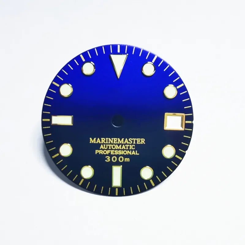 28.5mm Sunburst Matte Dial Gold YM Index BWG9 C3 Lume NH35NH36 Movement