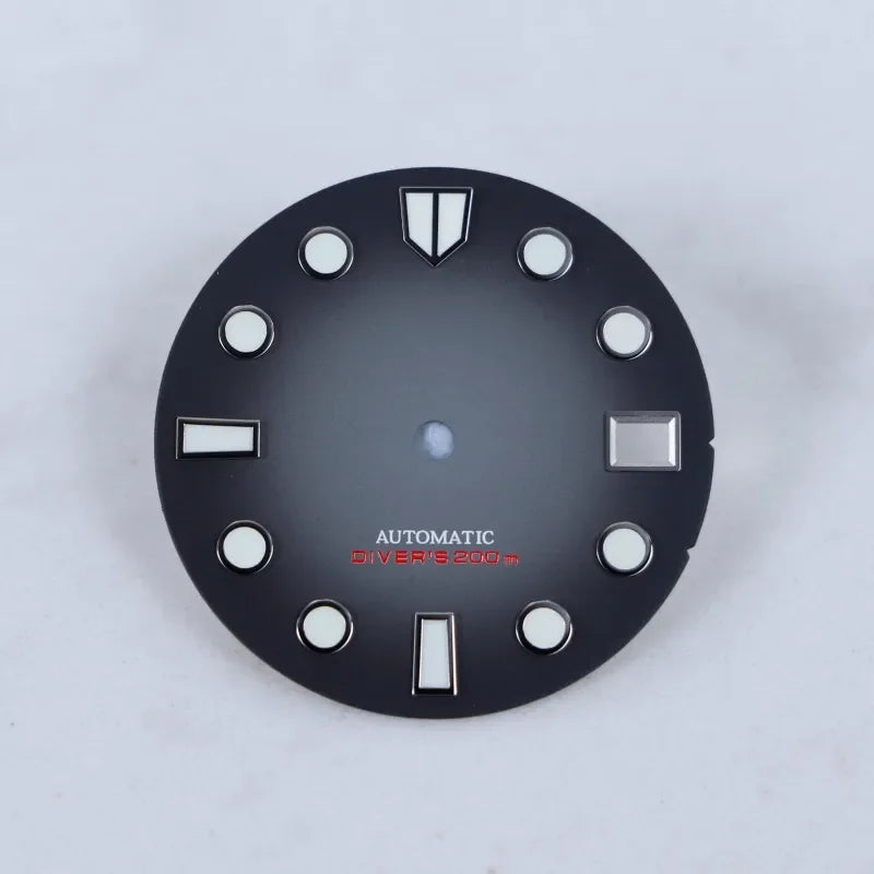 Sunburst 28.5mm Matte Dial Blue Lume for NH35/NH36 Movement
