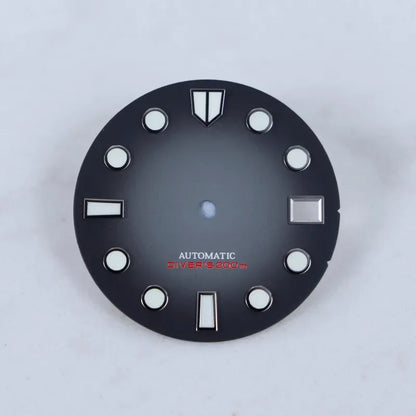 Sunburst 28.5mm Matte Dial Blue Lume for NH35/NH36 Movement