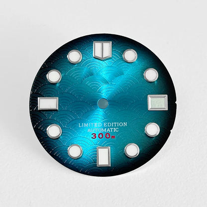 Wave Dial Refit 28.5mm NH35 Movement BGW9 C3 Lume