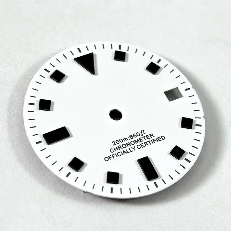 50-layer Retro 28.5mm Dial Matte Black White Dark Green Lume NH35 Movement