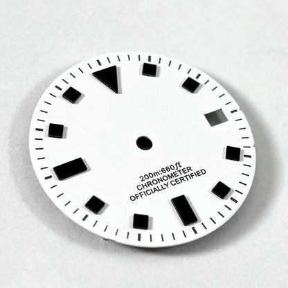 50-layer Retro 28.5mm Dial Matte Black White Dark Green Lume NH35 Movement