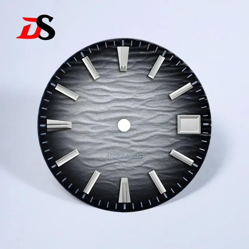 Wave Dial 28.5mm Gradient No Lume for NH35/NH38 Movement 3 O'clock Date/no Date