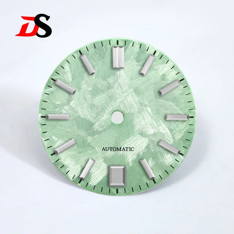 New 28.5mm 6 O'clock Date Dial No Lume Sakura Purple Pink for NH35 Movement SKX007