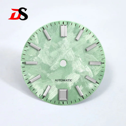 New 28.5mm 6 O'clock Date Dial No Lume Sakura Purple Pink for NH35 Movement SKX007
