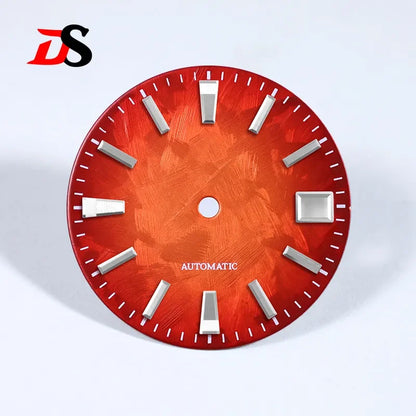 NH35 Dial Sakura Dial 28.5mm Blue Lume SKX007 for NH35NH36 Automatic Movement