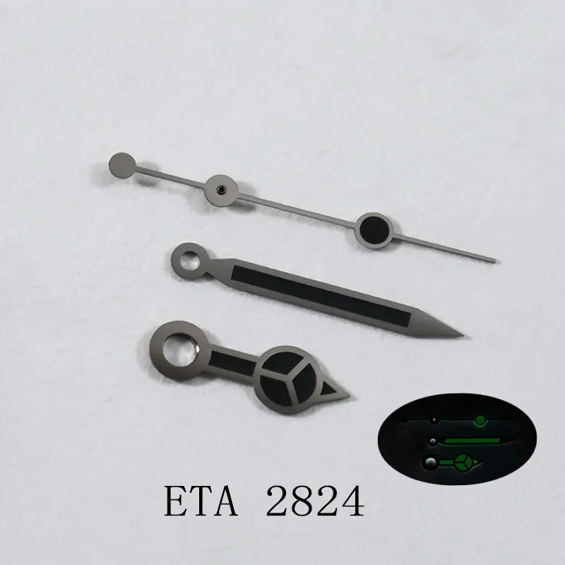 Pointer Mercedes Watch Hand Suitable for ETA 2824/8215/8213 Mechanical Watch Modified Blue Lume Watch Accessories