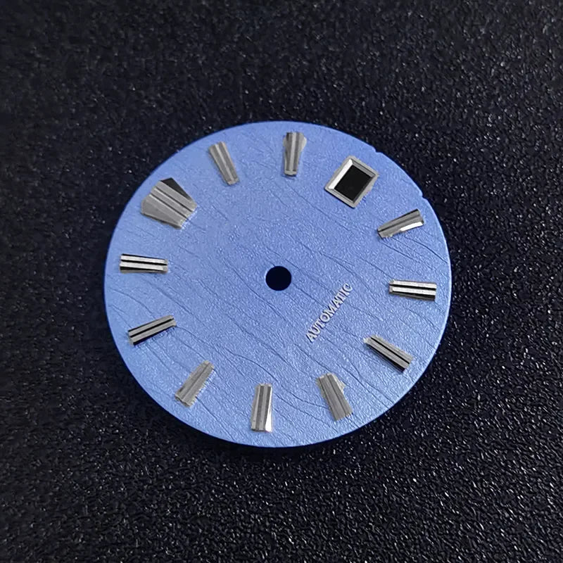 No tick mark 28.5mm Birch Dial GS MOD Blue Lume NH35 movement No Lume