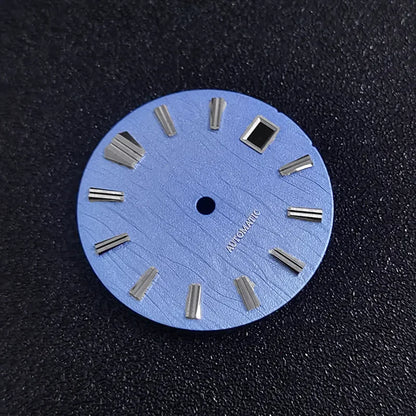 No tick mark 28.5mm Birch Dial GS MOD Blue Lume NH35 movement No Lume