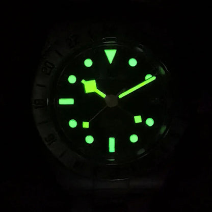 RMALTI 38.5mm Retro Bgw9 C3 Lume Sapphire Glass Bezel Luxury Men's Automatic Mechanical Watch 10ATM GMT NH34A Movement
