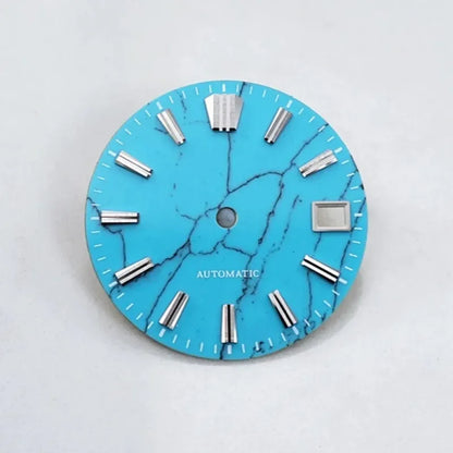 Turquoise Stone Dial for NH35 Movement Skx007 Sbdx001 Natural Stone Blue Lume/no Lume