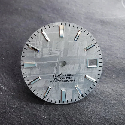 Natural Gray Meteorite Dial