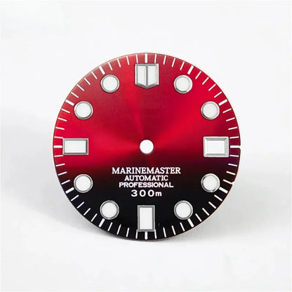 28.5mm Silver Marinemaster MM Index Dial BGW9 C3 Lume NH35NH36 Movement