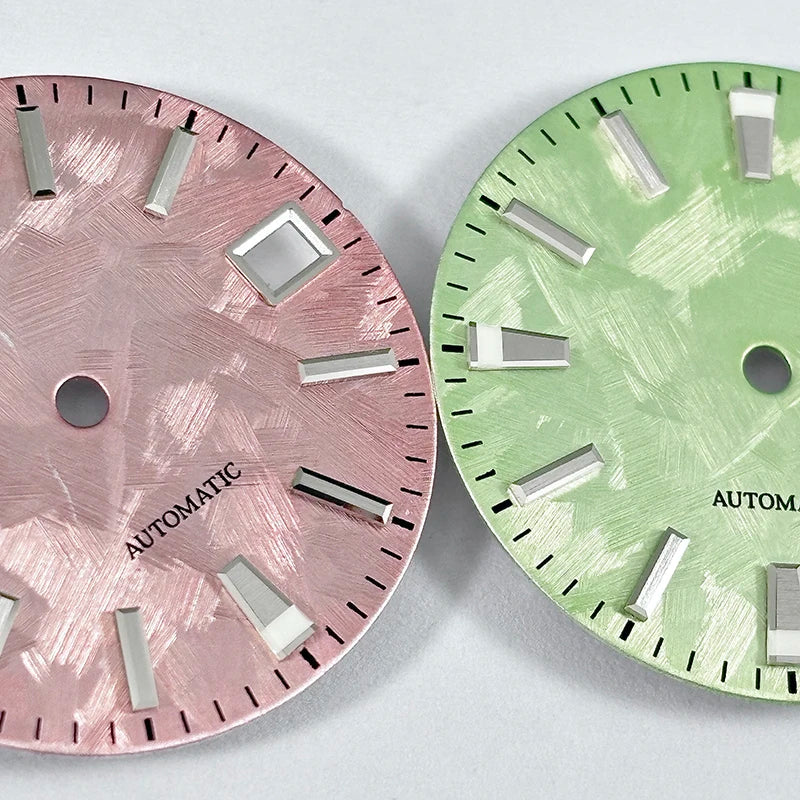 NH35 Dial Sakura Dial 28.5mm Blue Lume SKX007 for NH35NH36 Automatic Movement