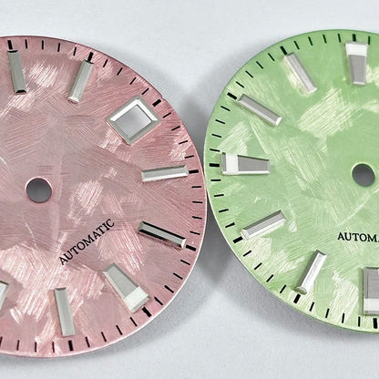 NH35 Dial Sakura Dial 28.5mm Blue Lume SKX007 for NH35NH36 Automatic Movement